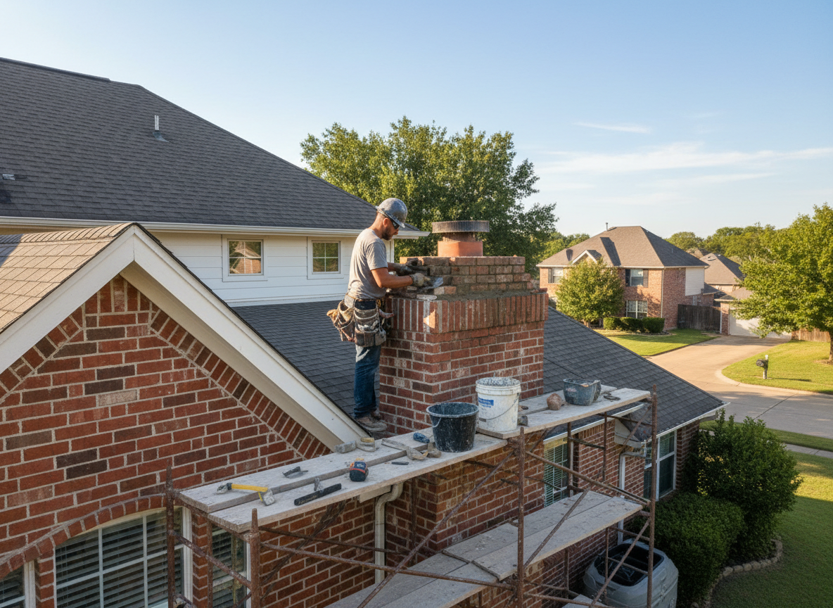 Residential chimney repair in Murphy